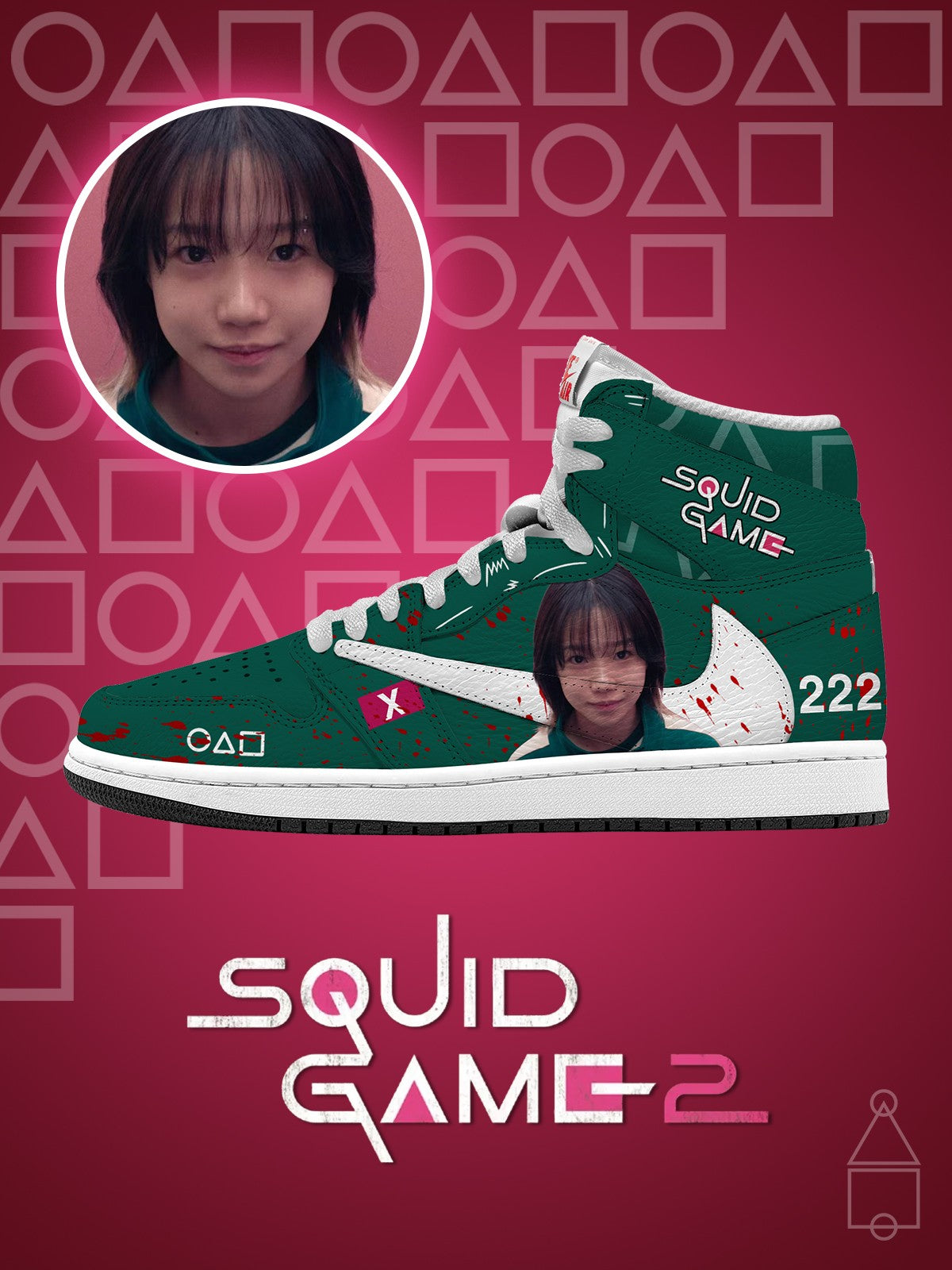 Player 222 V.2 Custom TS High Sneakers - 13custom