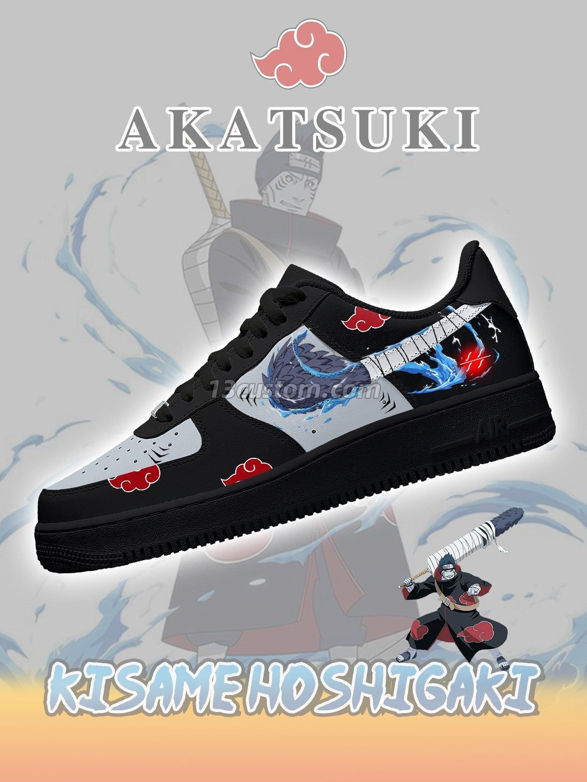 AF1 火影忍者-曉組織 V3 客製化運動鞋