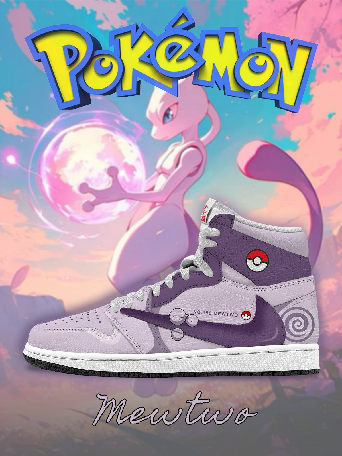 Mewtwo V.3 Custom TS High Sneakers