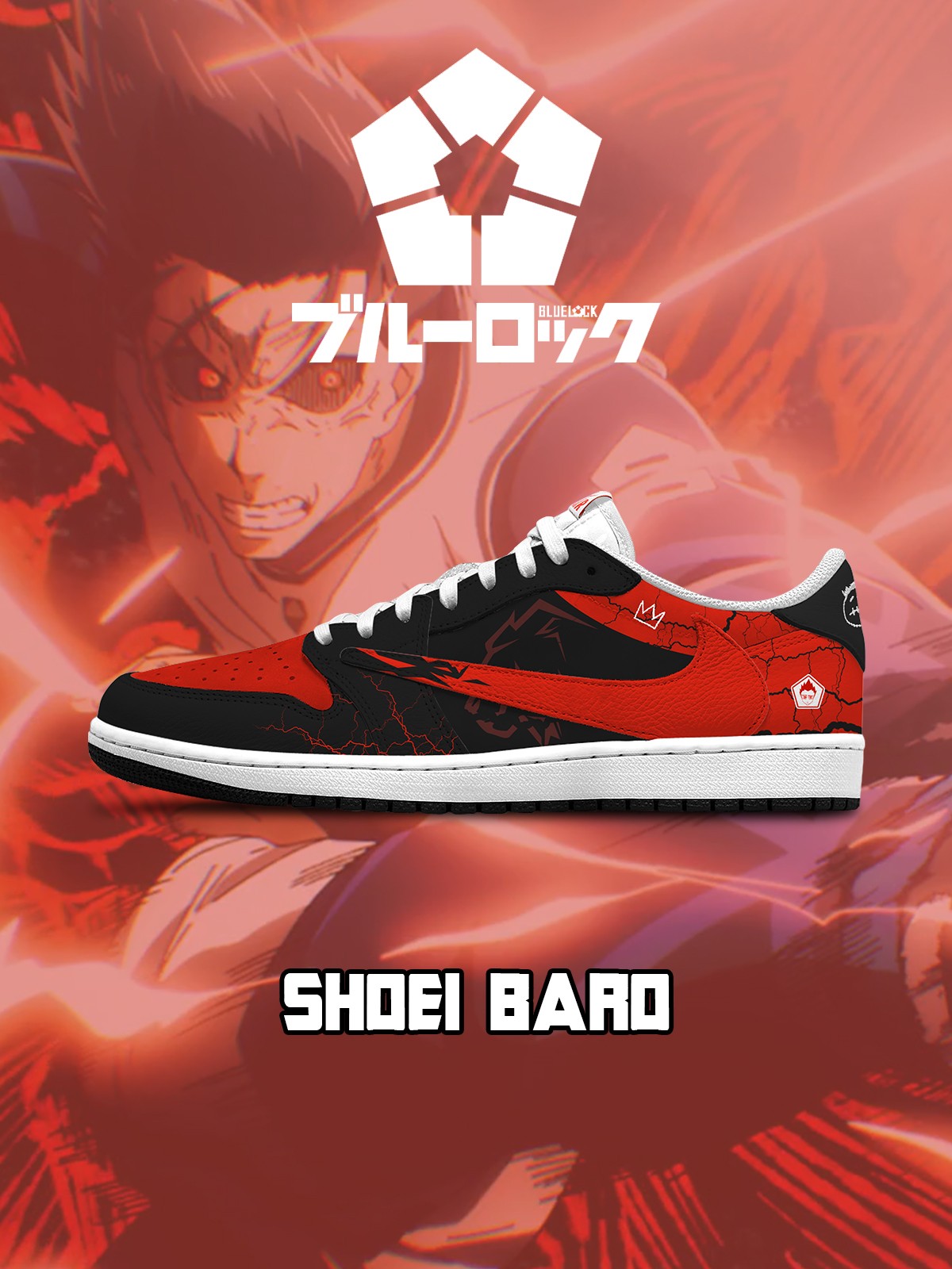 Shoei Baro V.1 Custom TS Low Sneakers - 13custom