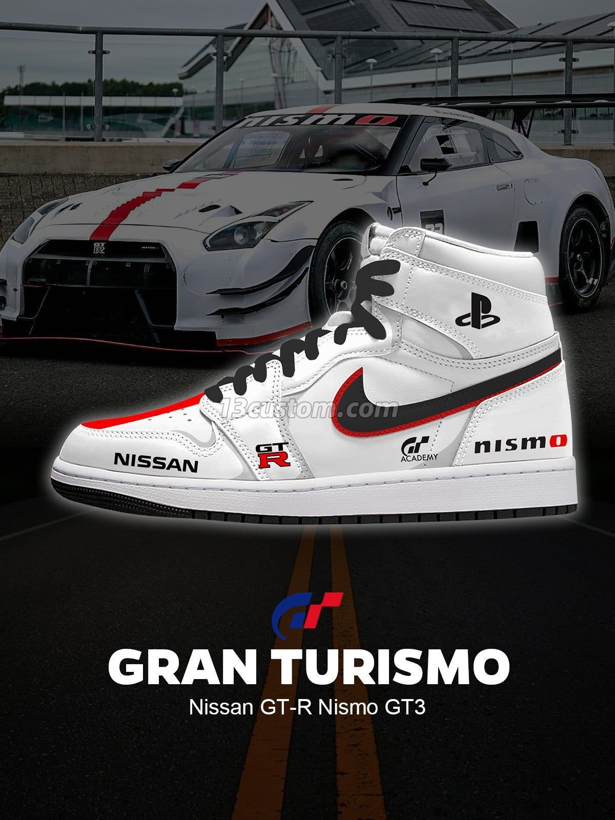 AJ1 H GT-R Nismo GT3客製化 高幫-頂級 運動鞋-V1款 主圖