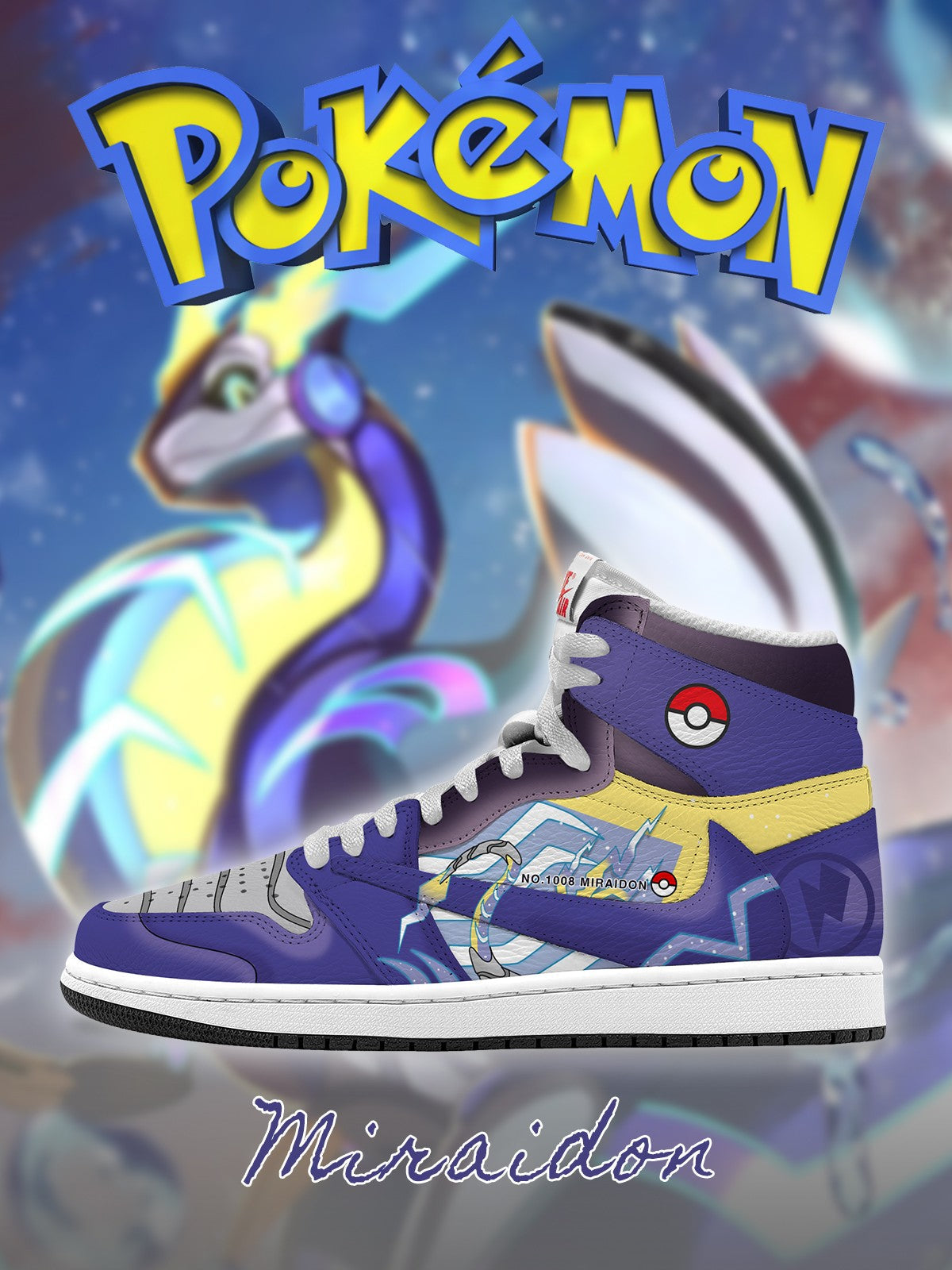 Miraidon V.1 Custom TS High Sneakers