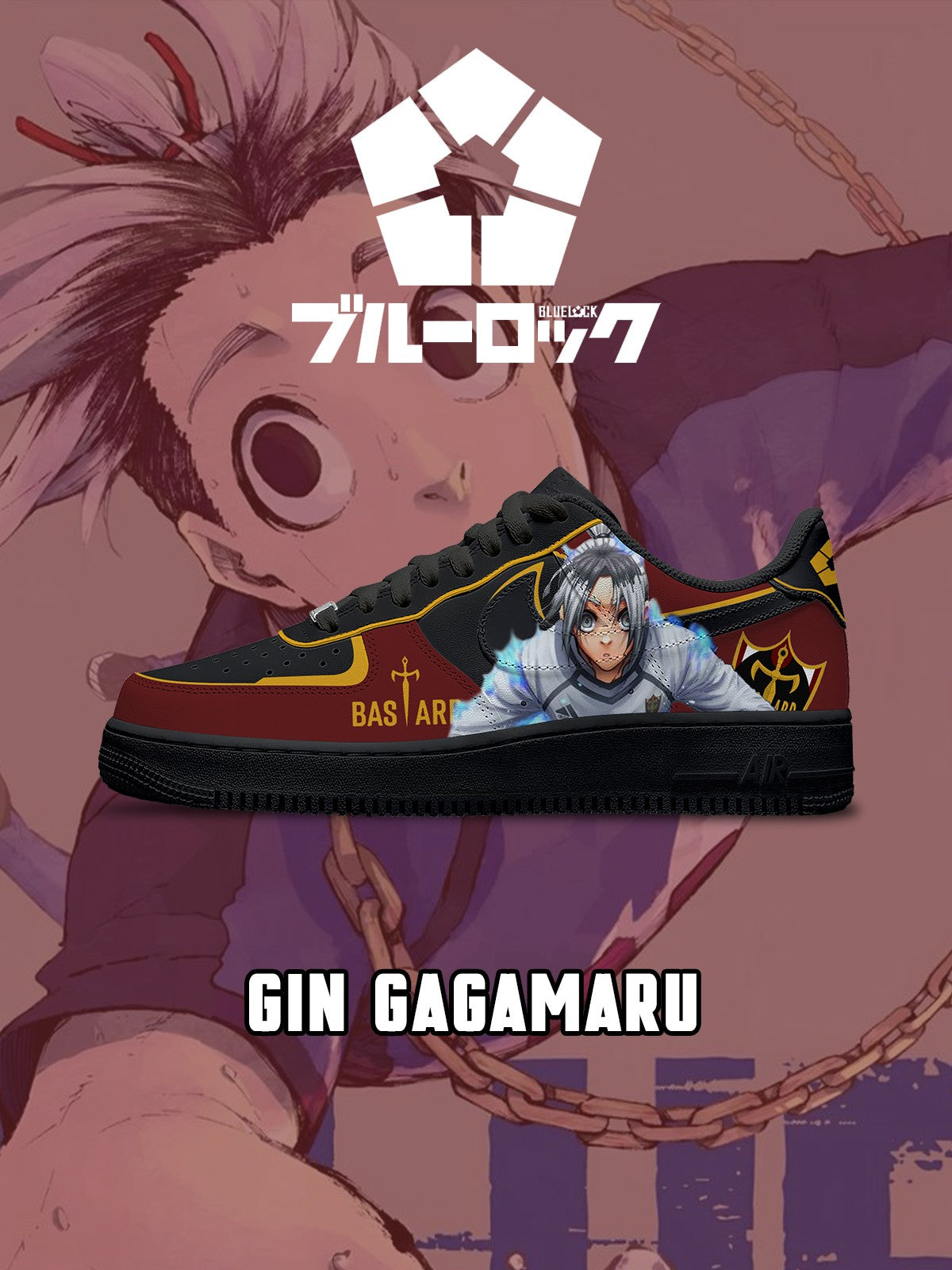 Gin Gagamaru V.4 Custom Sneakers - 13custom