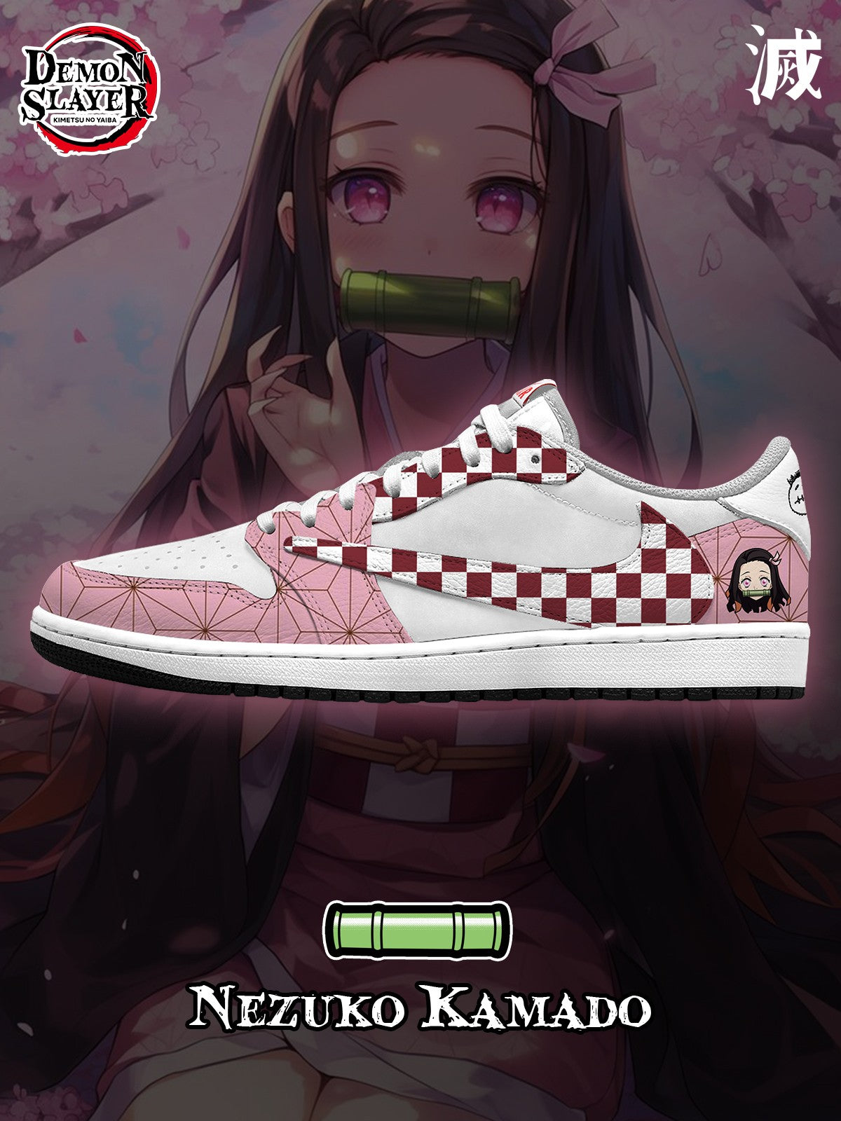 Nezuko Kamado V.2 Custom TS Low Sneakers