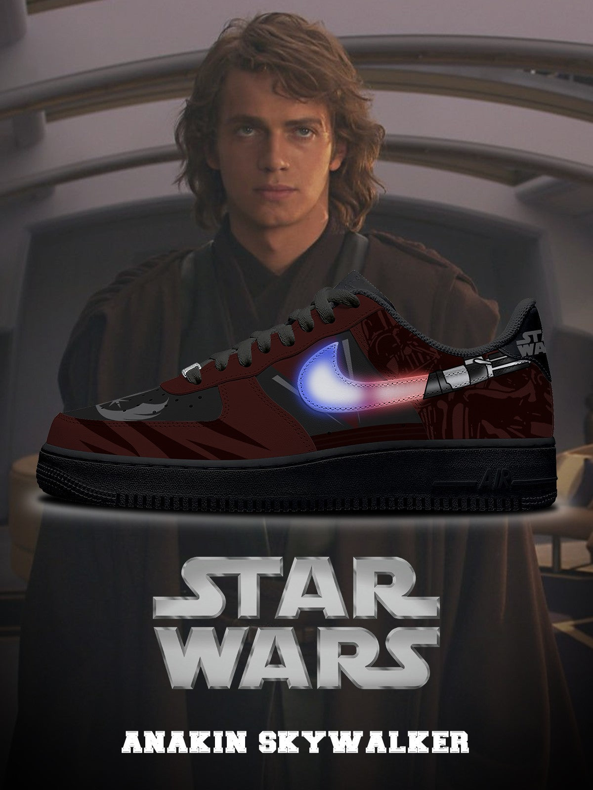 Anakin Skywalker V.1 Custom Sneakers - 13custom