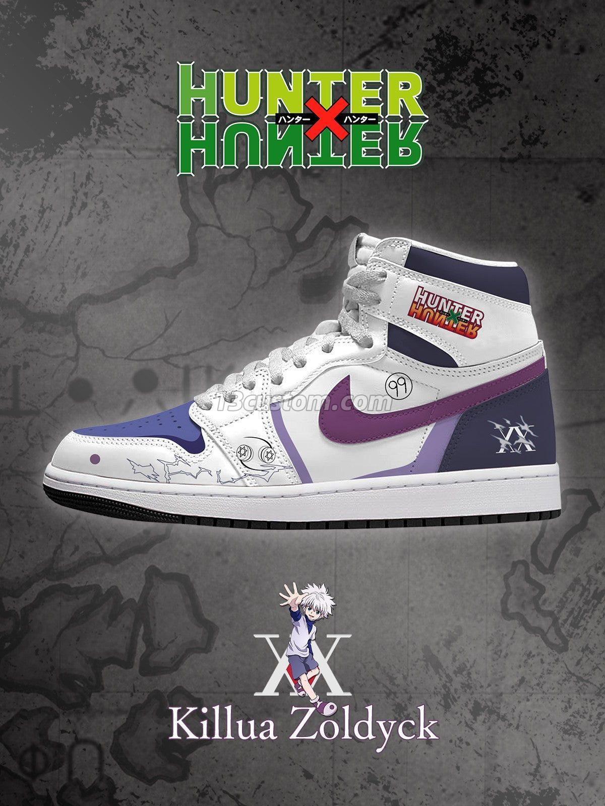 AJ1 H 奇犽·揍敵客客製化 高幫-頂級 運動鞋-V1款