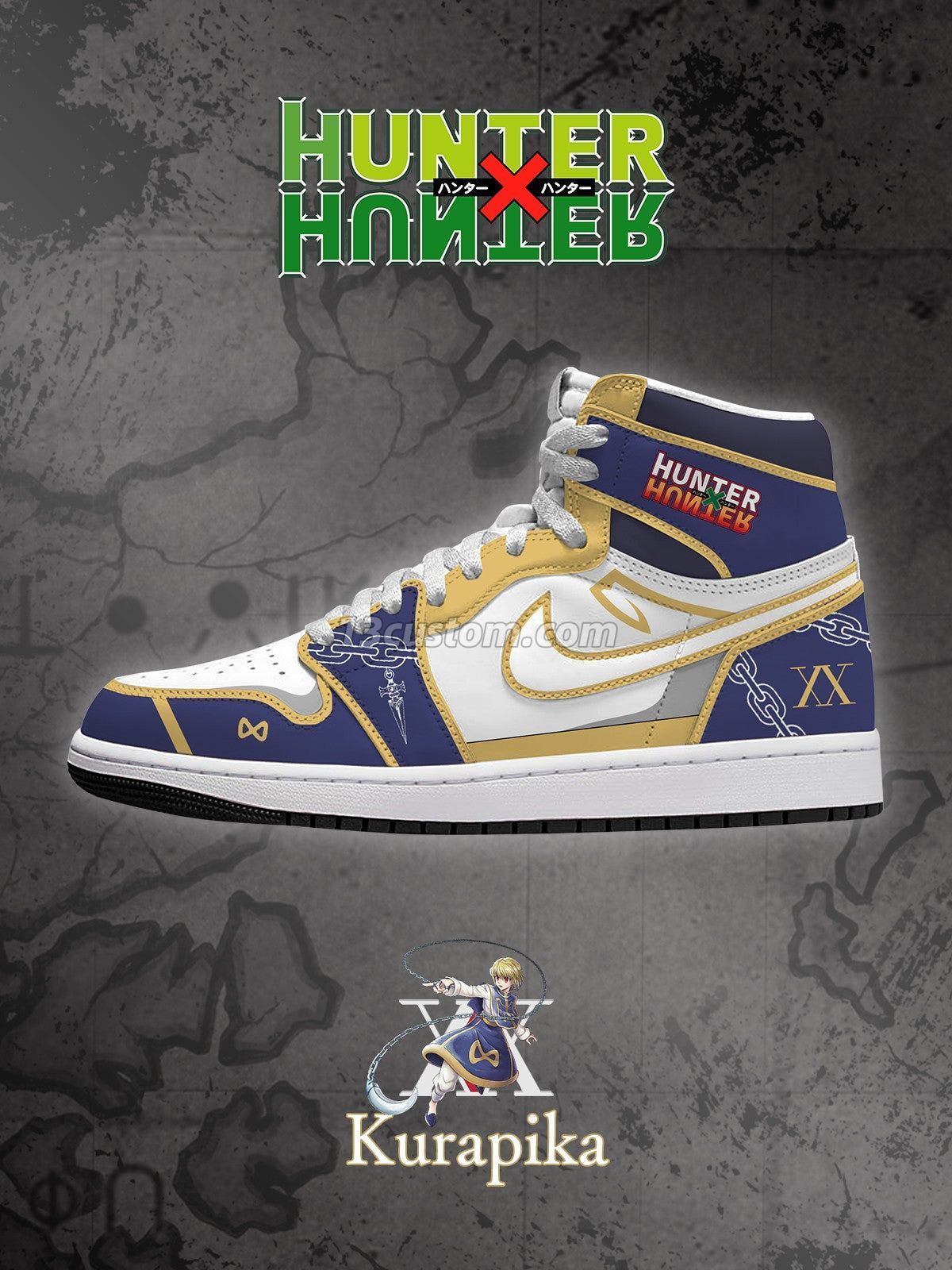 AJ1 H 酷拉皮卡客製化 高幫-頂級 運動鞋-V1款