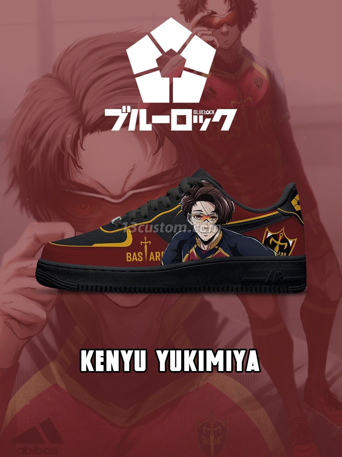 AF1 藍色監獄-雪宮劍優 V4 客製化運動鞋