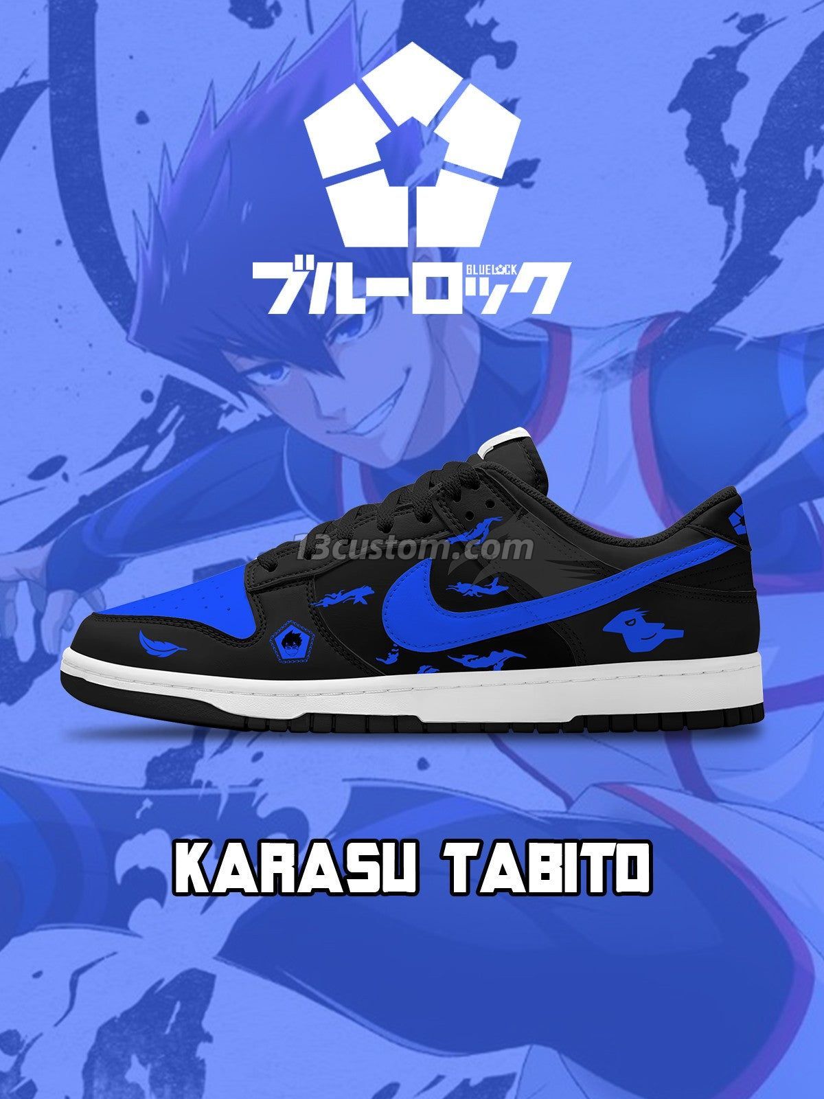 DK Karasu Tabito客製化 Court-低幫 運動鞋-V1款 Imagem principal do produto
