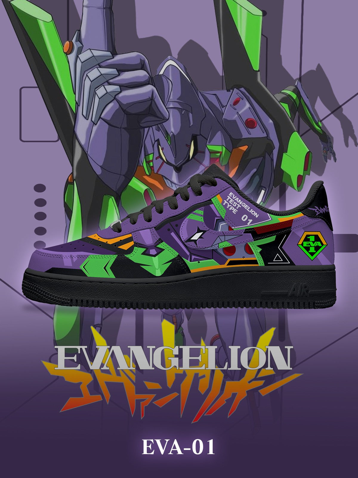 Eva-01 V.1 Custom Sneakers - 13custom