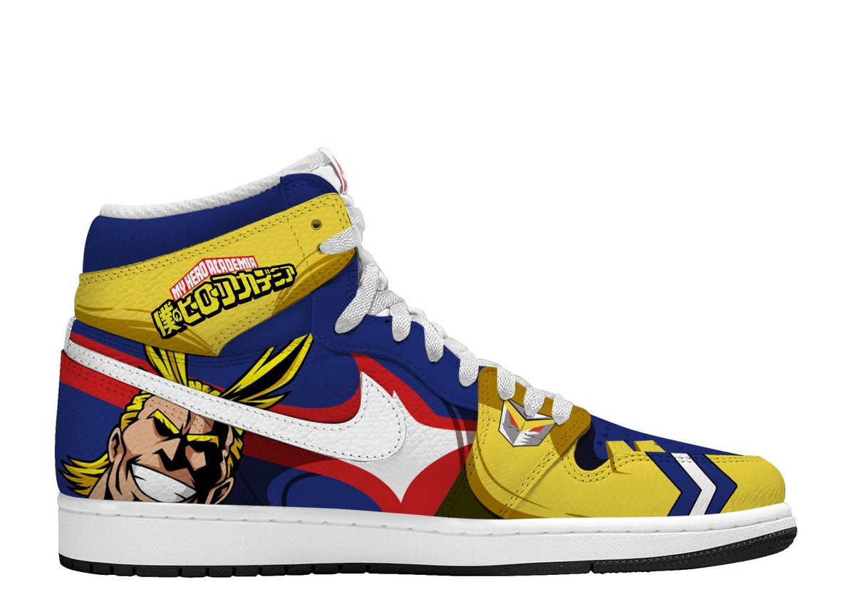 All Might V.1 Custom TS High Sneakers - 13custom