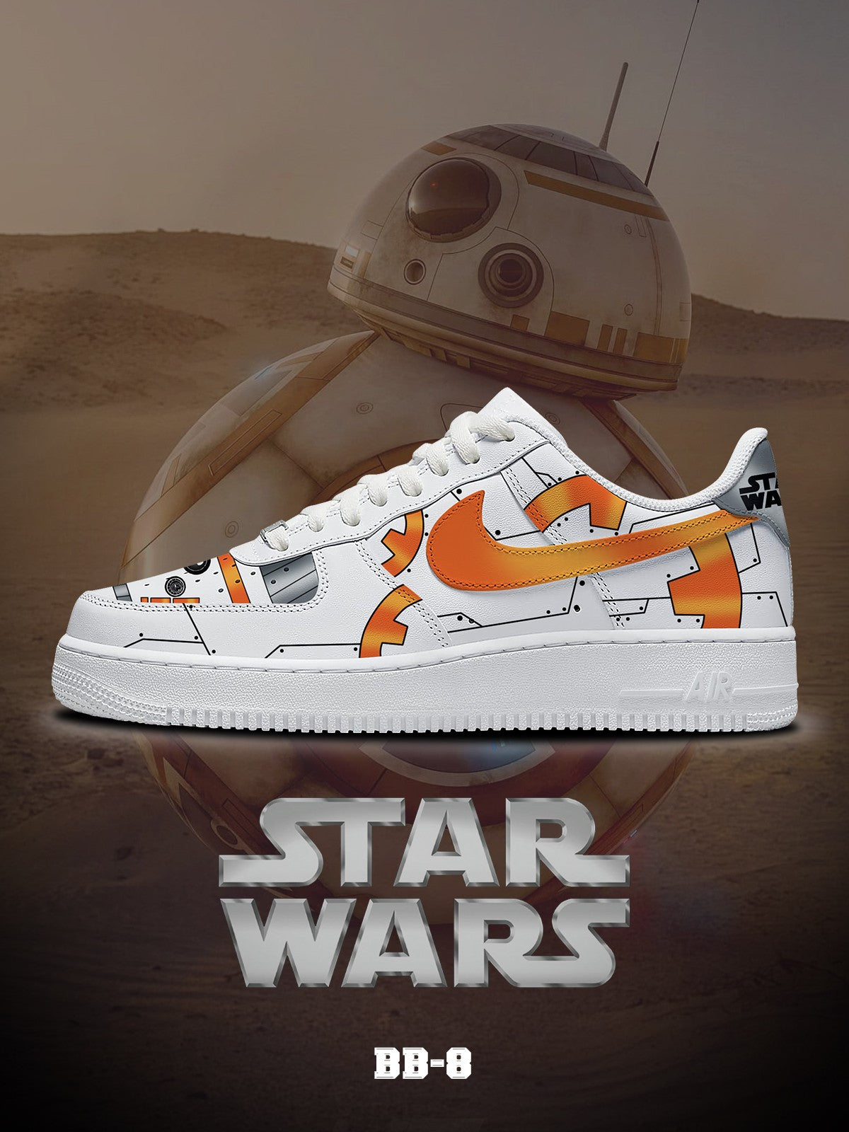 BB-8 V.1 Custom Sneakers - 13custom