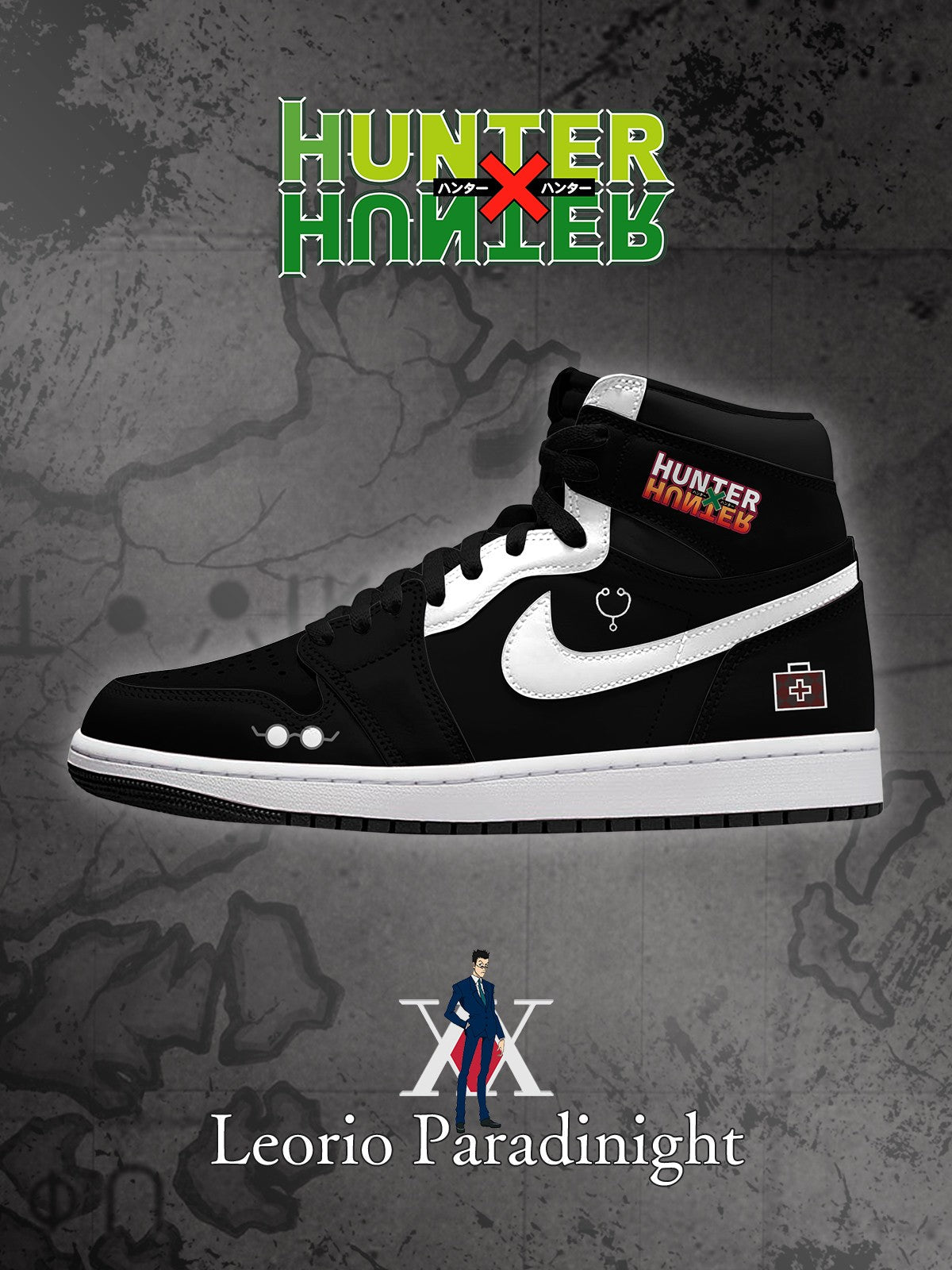 Leorio Paradinight V.1 Custom High-Top Sneakers