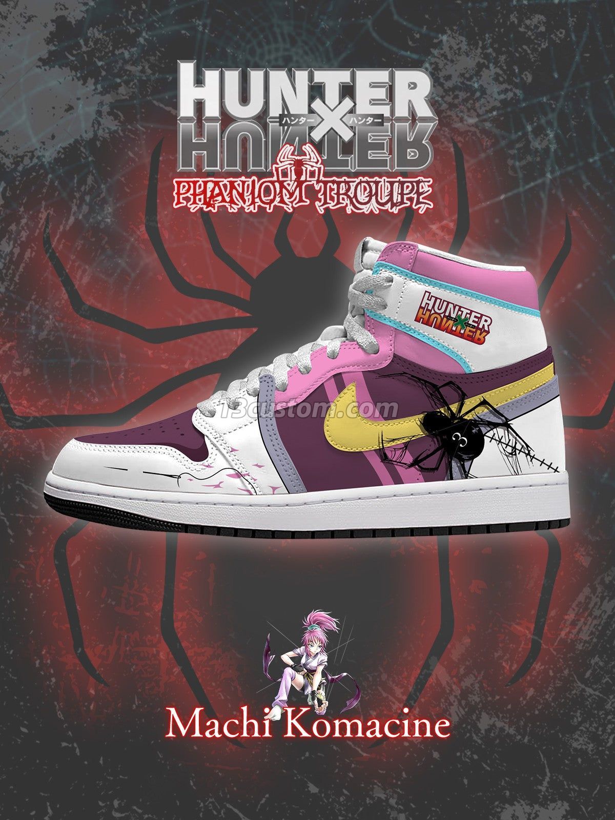 AJ1 H Machi Komacine客製化 高幫-頂級 運動鞋-V1款 主圖