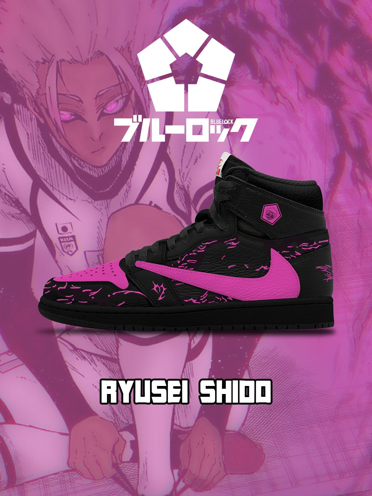 Ryusei Shido V.1 Custom TS High Sneakers - 13custom