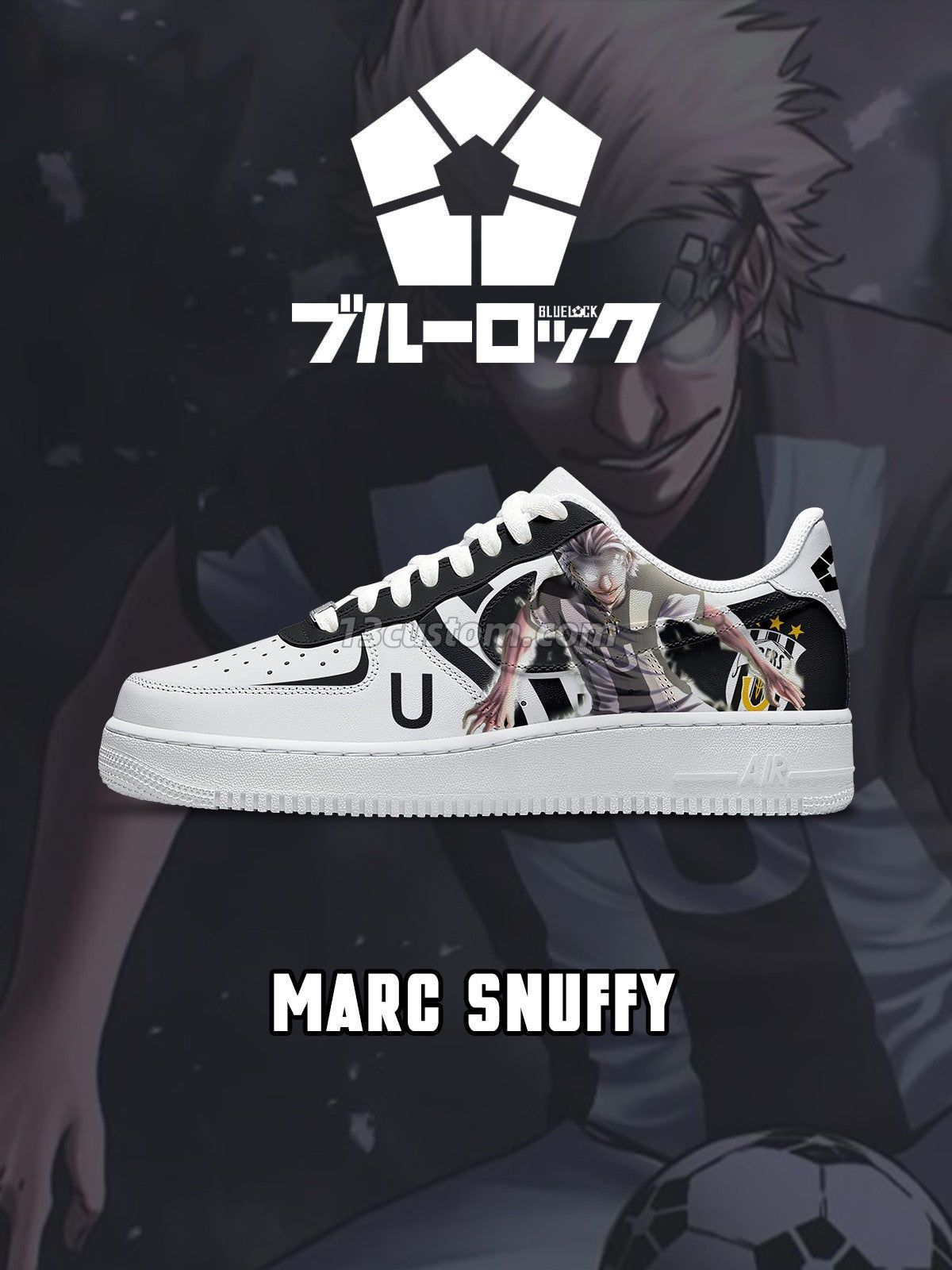 AF1 藍色監獄-馬克·斯納菲 V4 客製化運動鞋