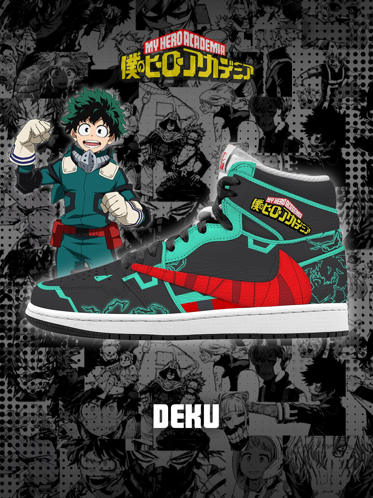 Deku V.1 Custom TS High Sneakers - 13custom