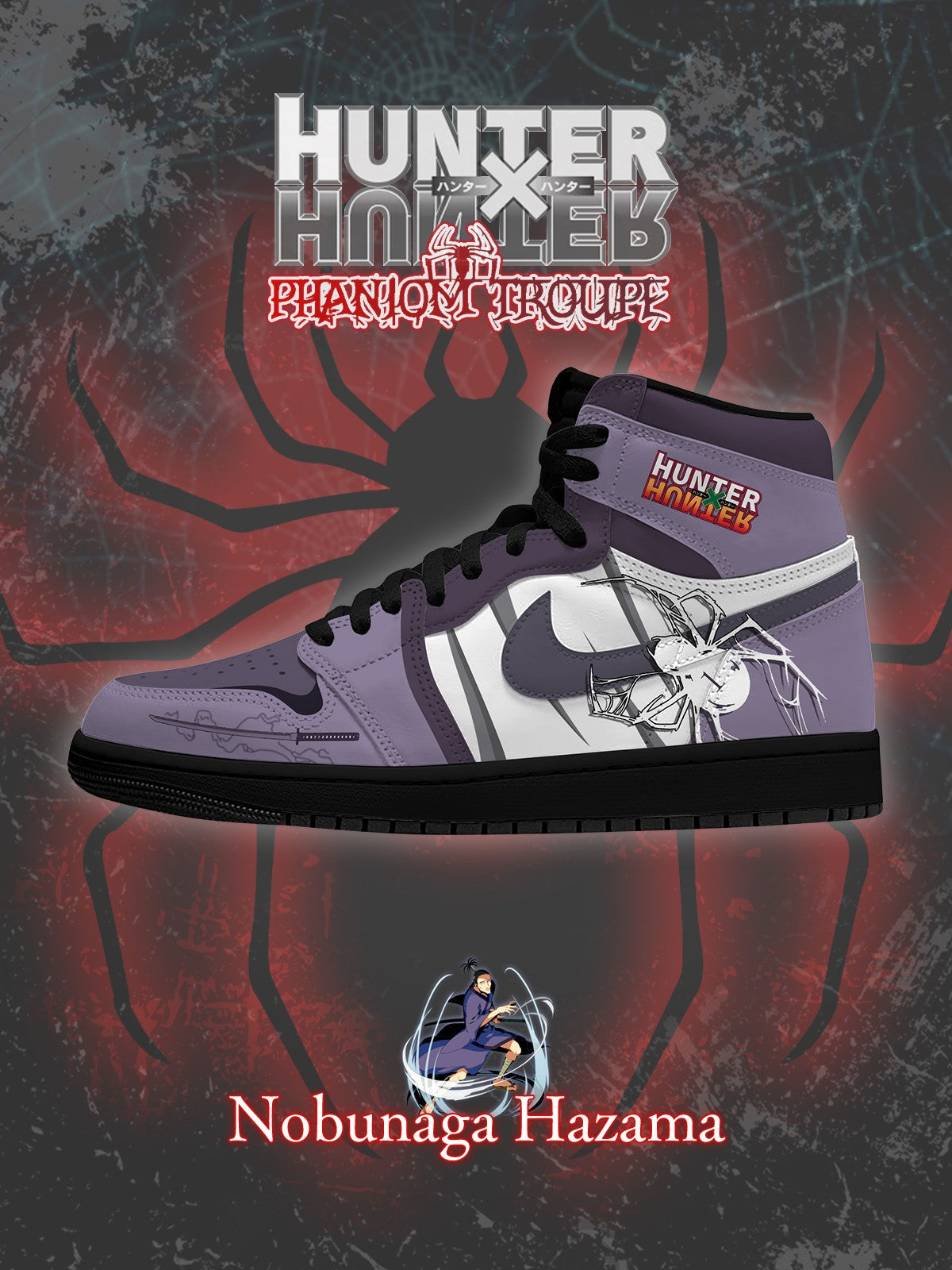 Nobunaga Hazama V.1 Custom High-Top Sneakers