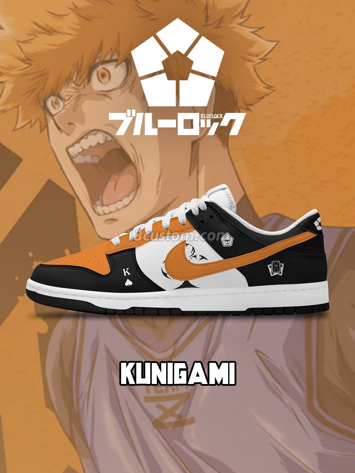 DK Rensuke Kunigami客製化 Court-低幫 運動鞋-V1款