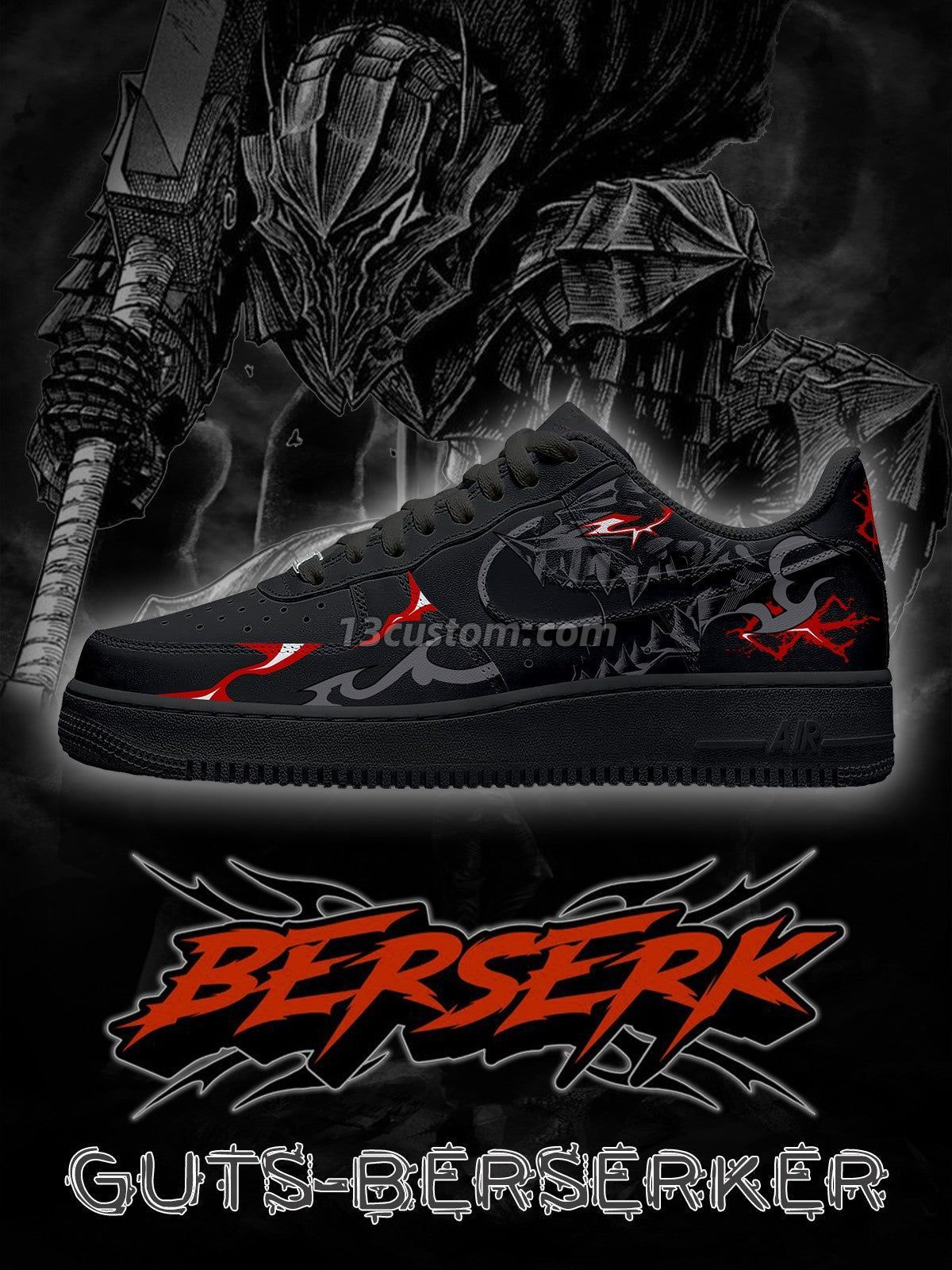 AF1 Guts Berserker客製化運動鞋-V5款