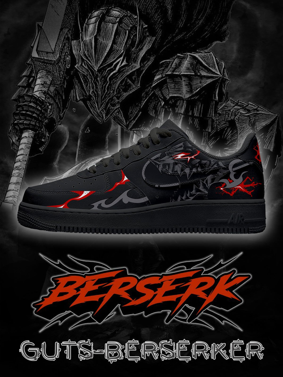 Guts Berserker V.5 Custom Sneakers - 13custom