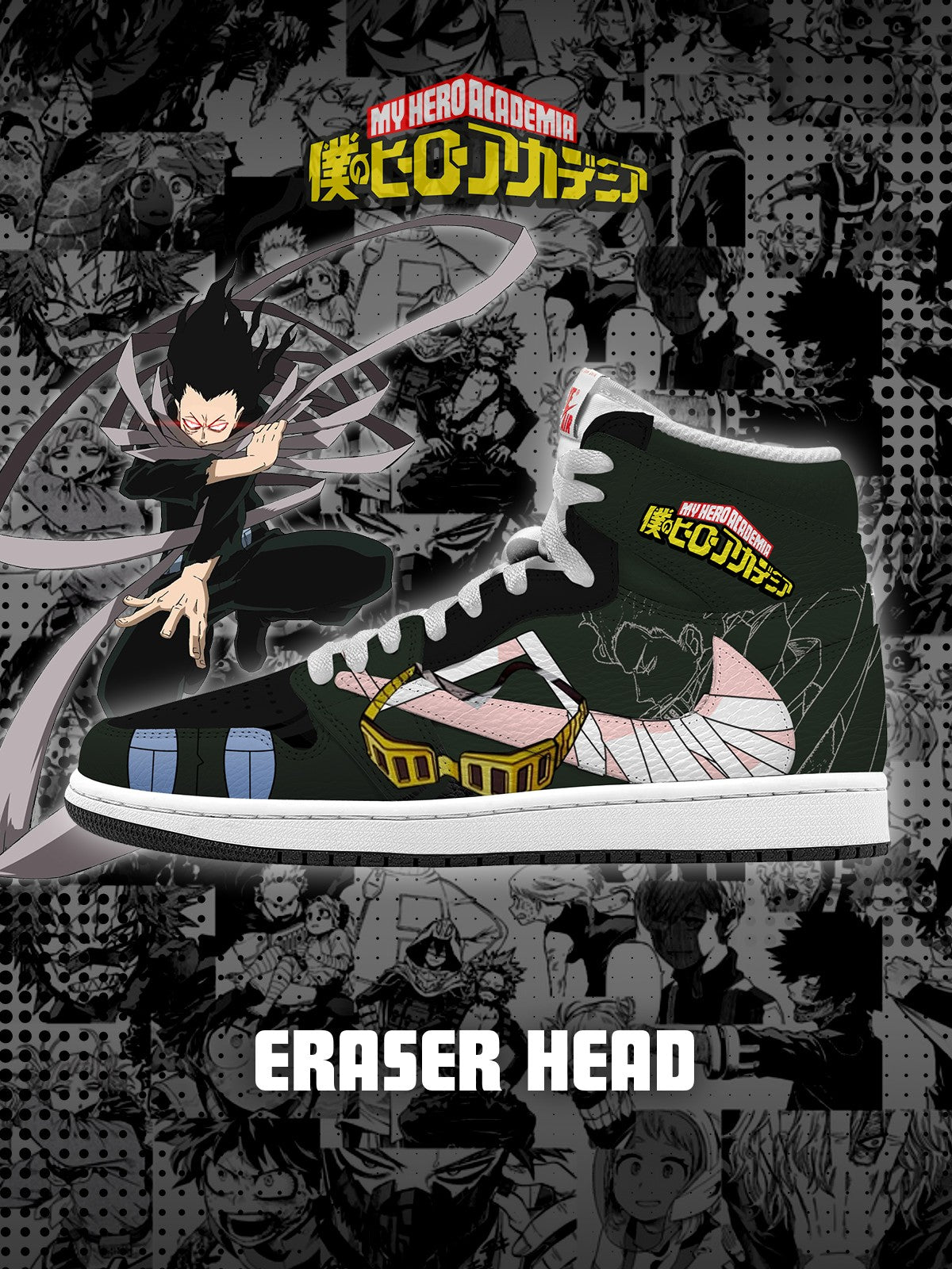 Eraser Head V.1 Custom TS High Sneakers - 13custom