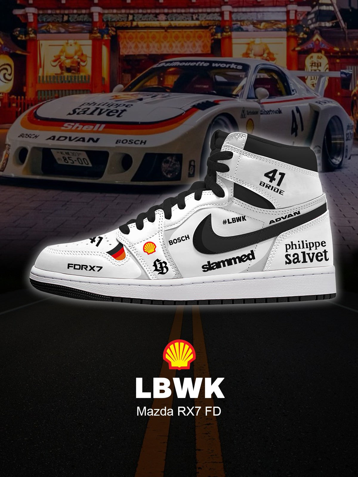 RX7 FD V.1 Custom High-Top Sneakers