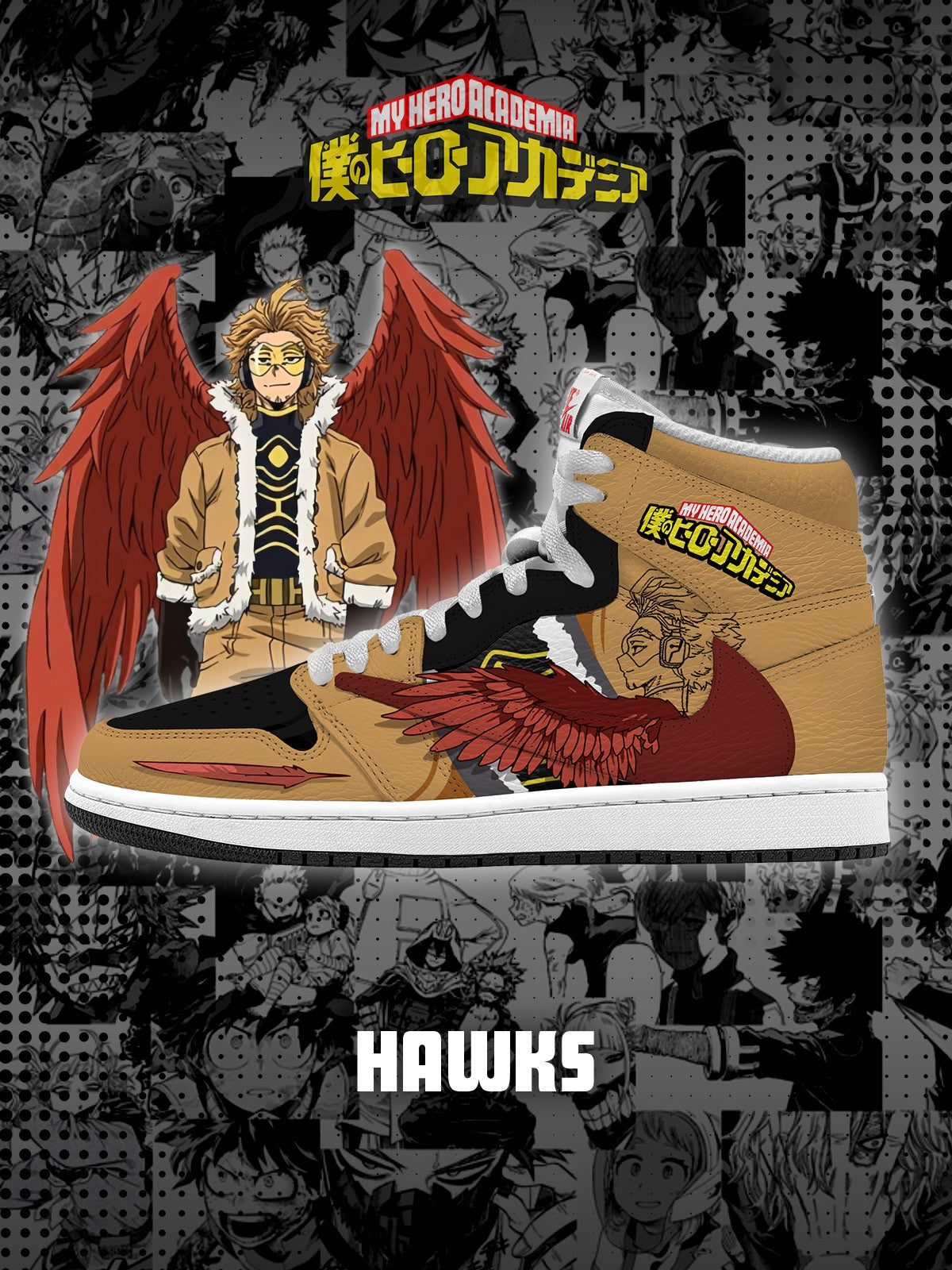 Hawks V.1 Custom TS High Sneakers - 13custom