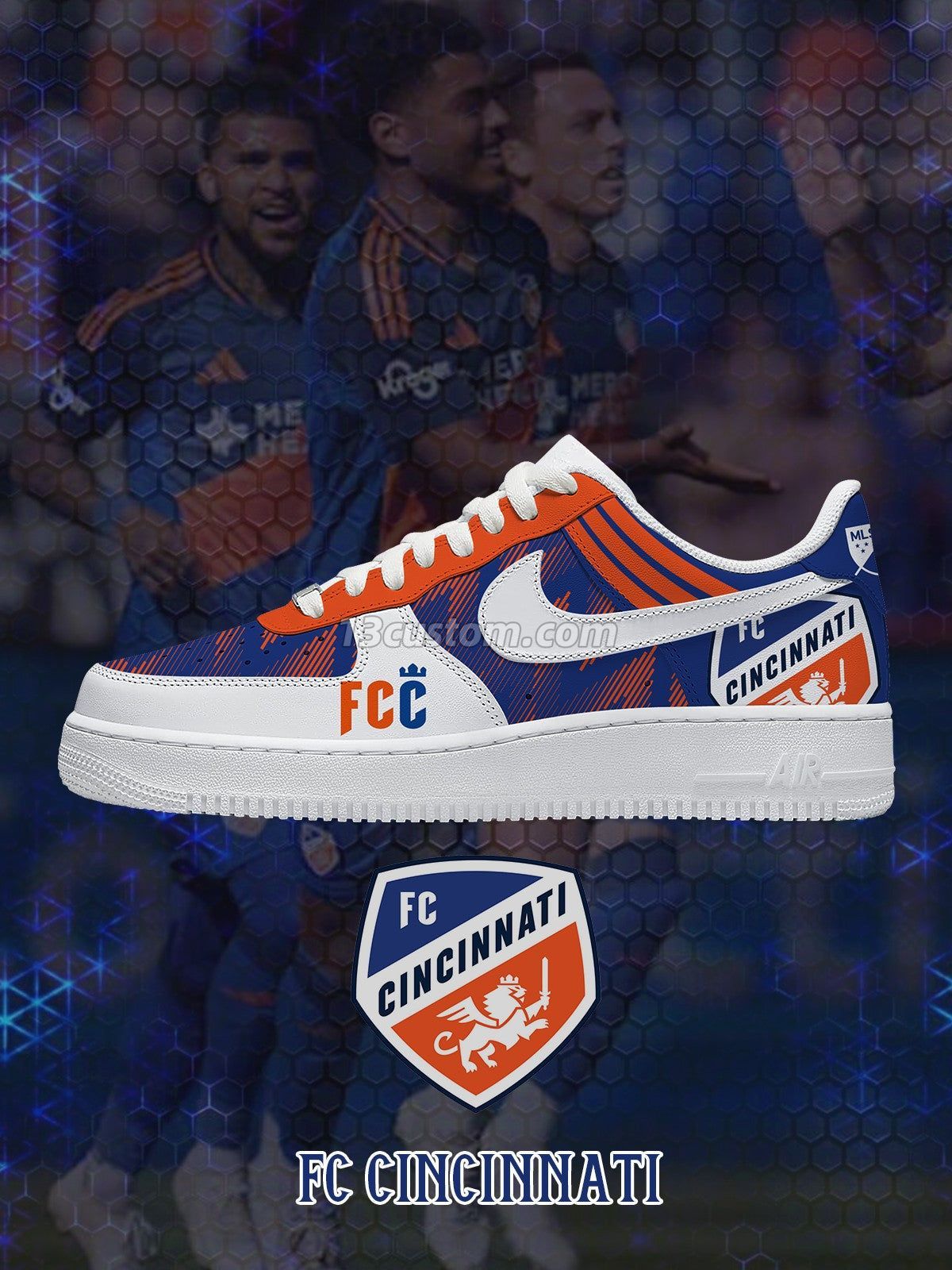 AF1 Cincinnati客製化運動鞋-V1款