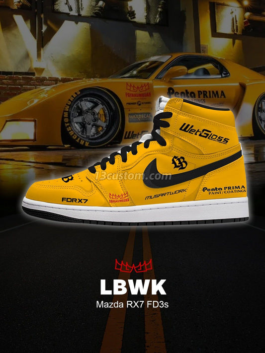 RX7 FD3s V.1 Custom High-Top Sneakers