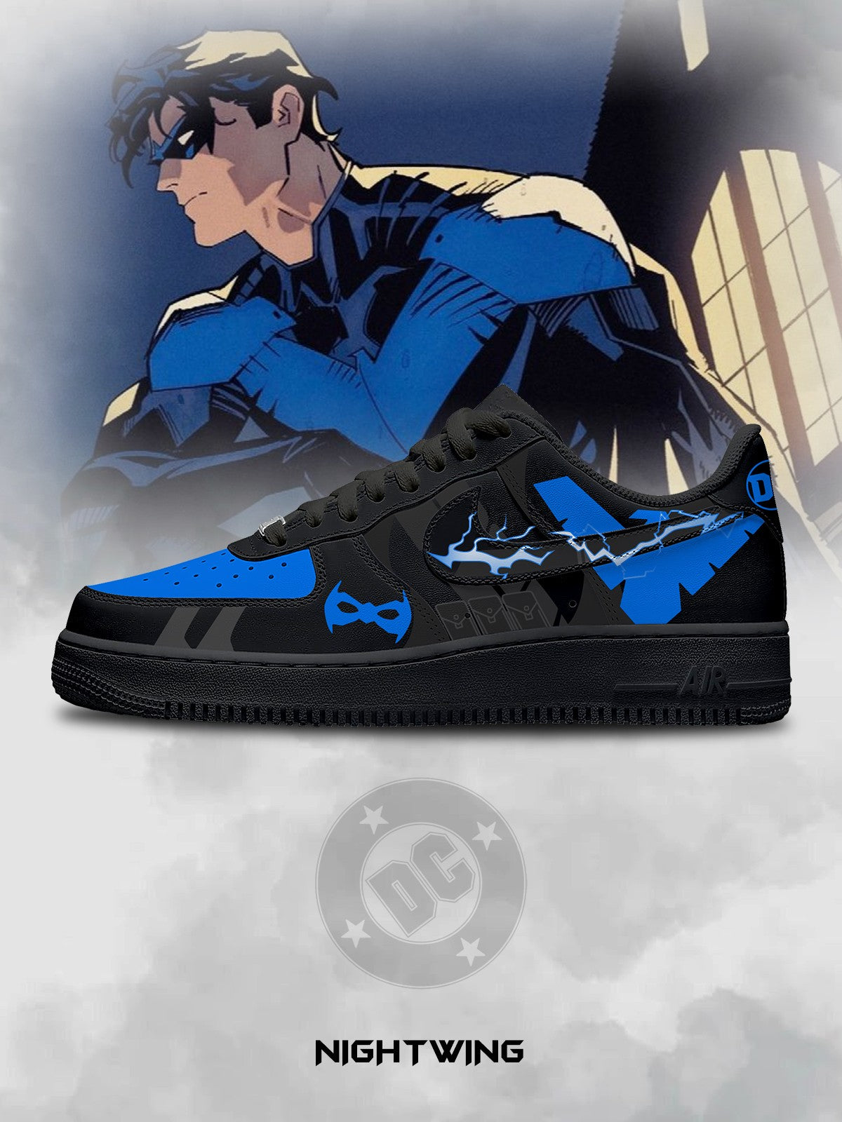 Nightwing V.2 Custom Air-Style Sneakers