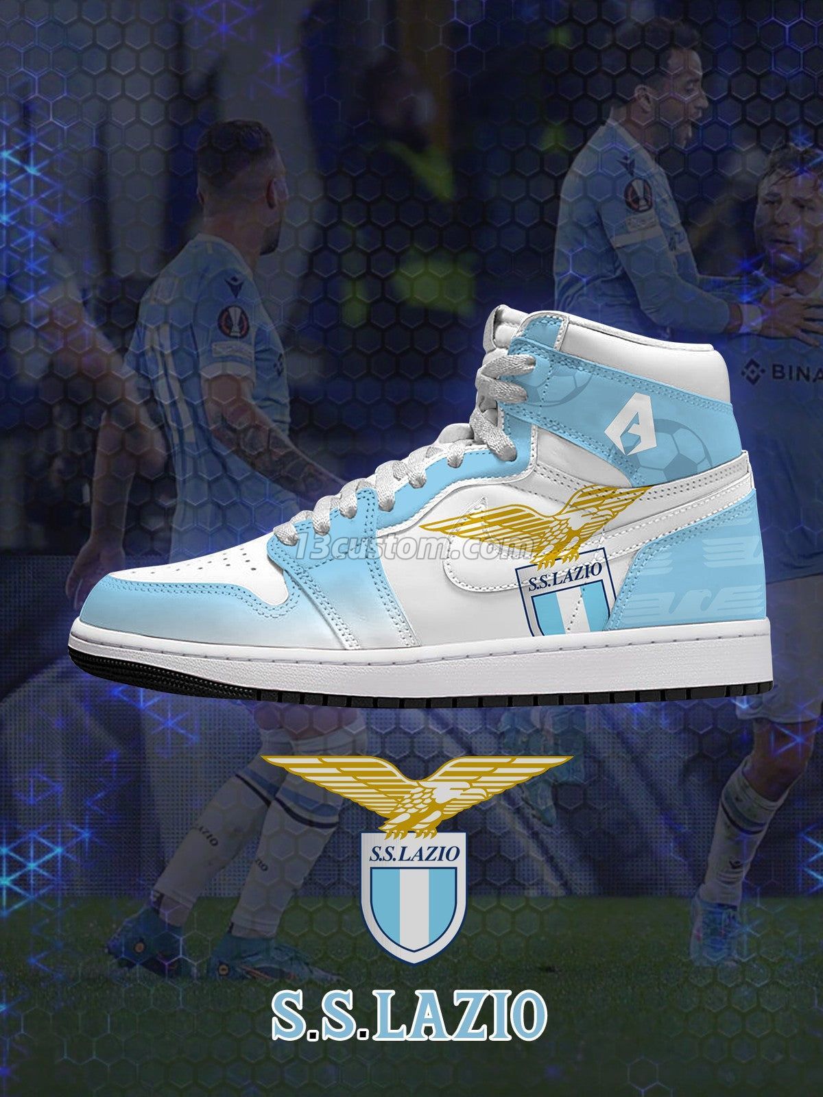AJ1 H 拉齊奧客製化 高幫-頂級 運動鞋-V1款