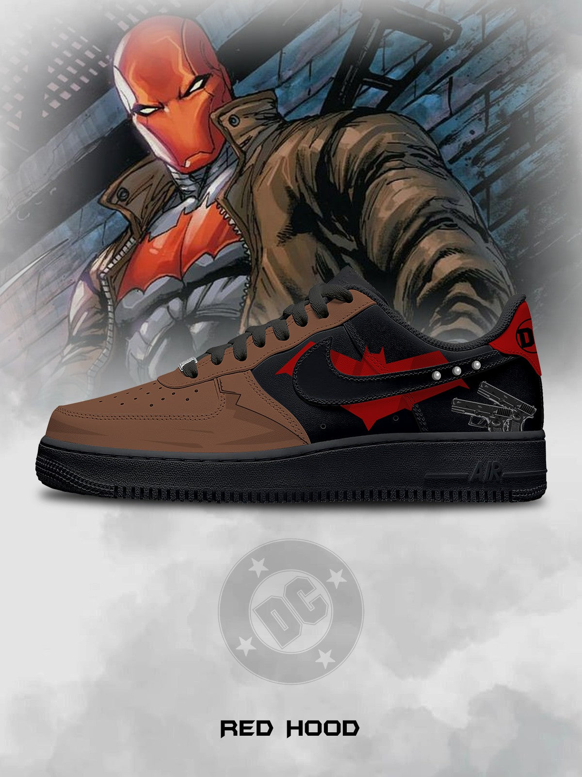 Red Hood V.2 Custom Air-Style Sneakers