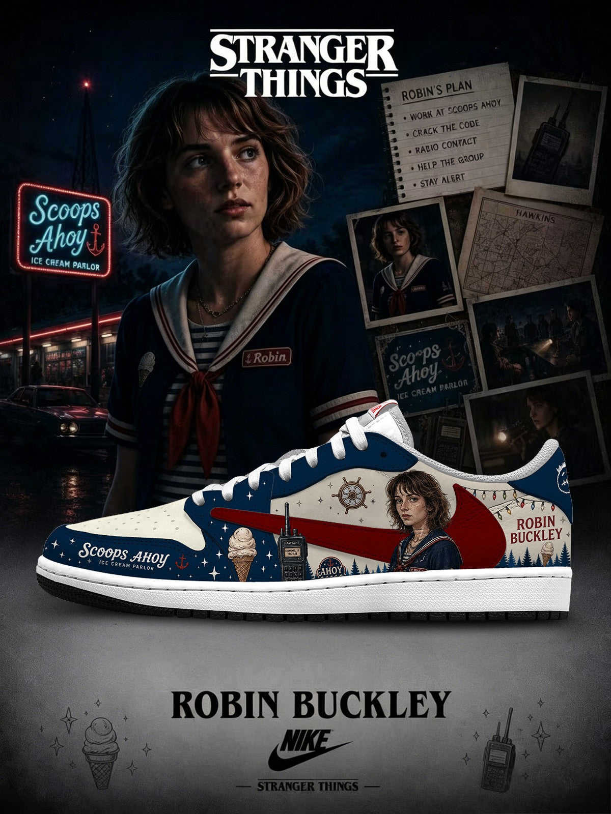 Robin Buckley V.1 Custom TS Low Sneakers
