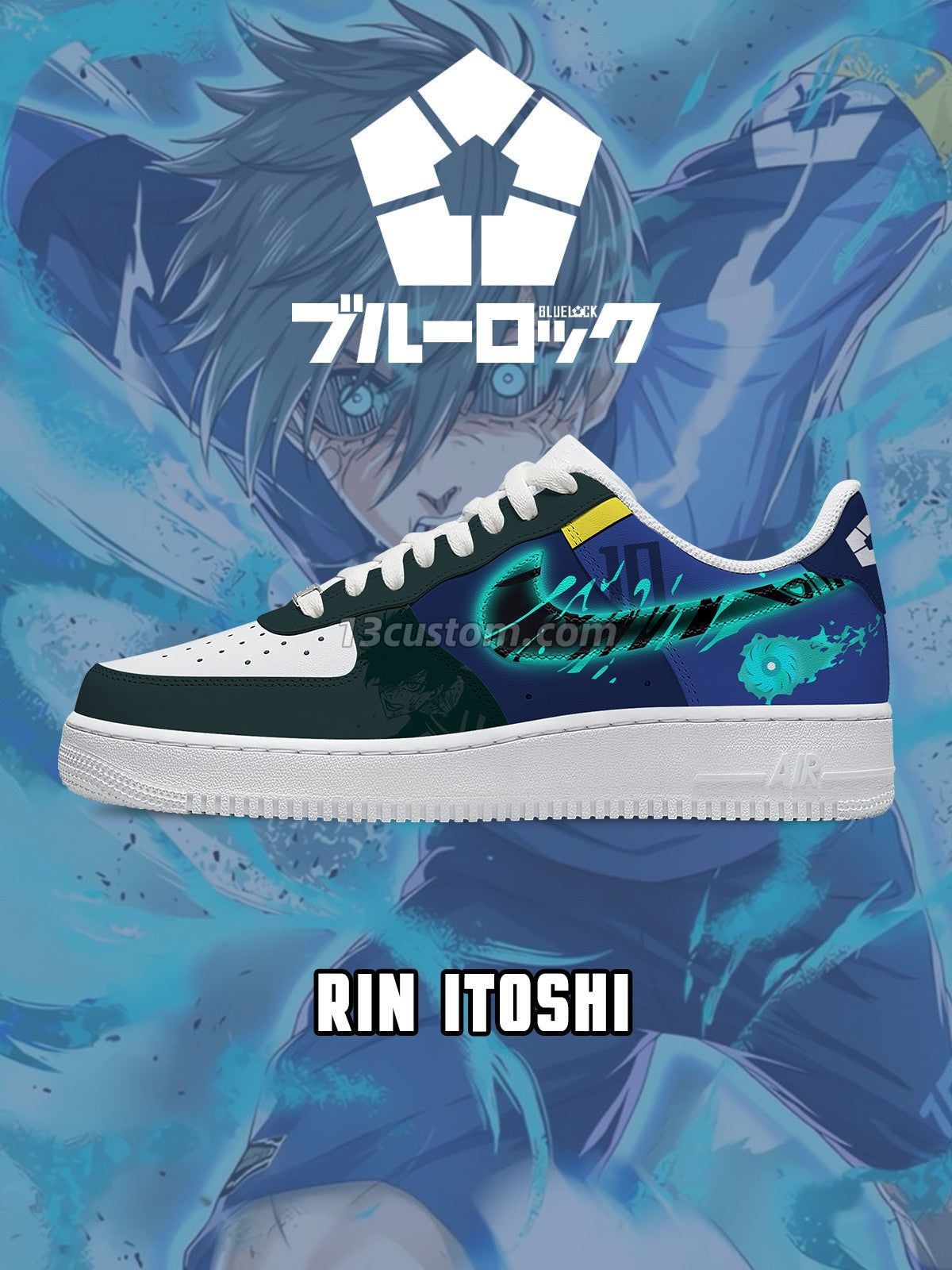 AF1 Rin Itoshi客製化運動鞋-V6款