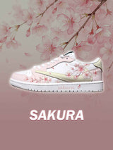 TS Low Pink cherry blossoms Custom Sneakers