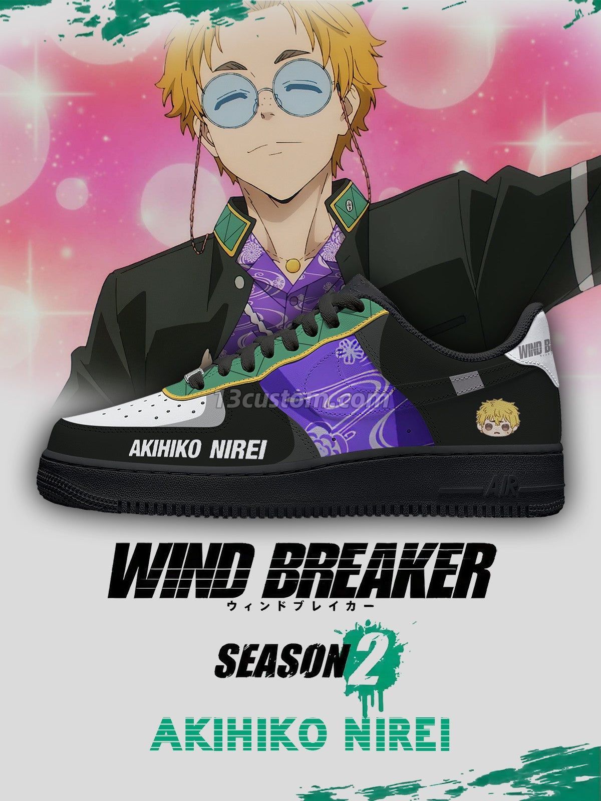 AF1 Akihiko Nirei客製化運動鞋-V1款