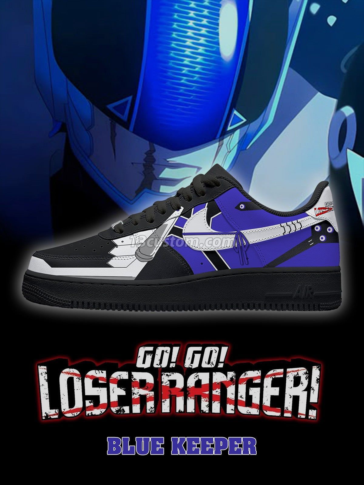 AF1 戰隊大失格 Blue Keeper客製化運動鞋-V1款
