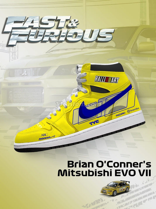 Brian O'Conner's EVO VII V.1 Custom High-Top Sneakers