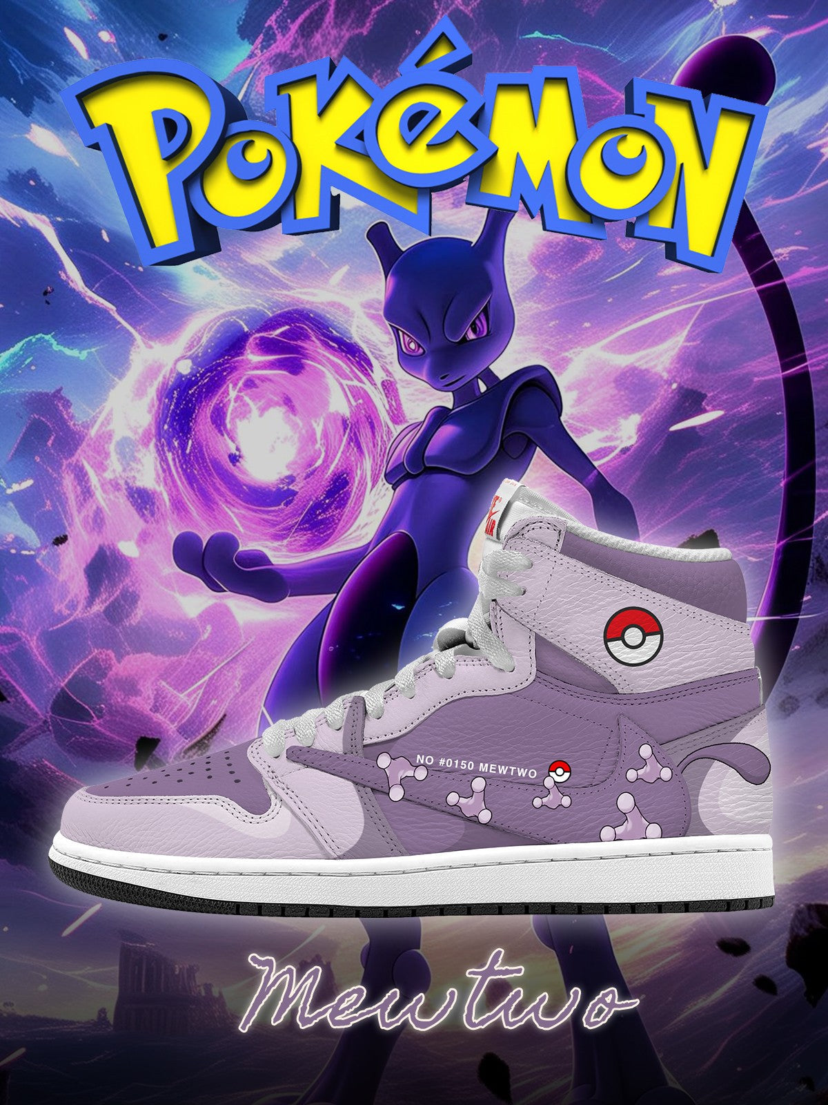 Mewtwo V.2 Custom TS High Sneakers