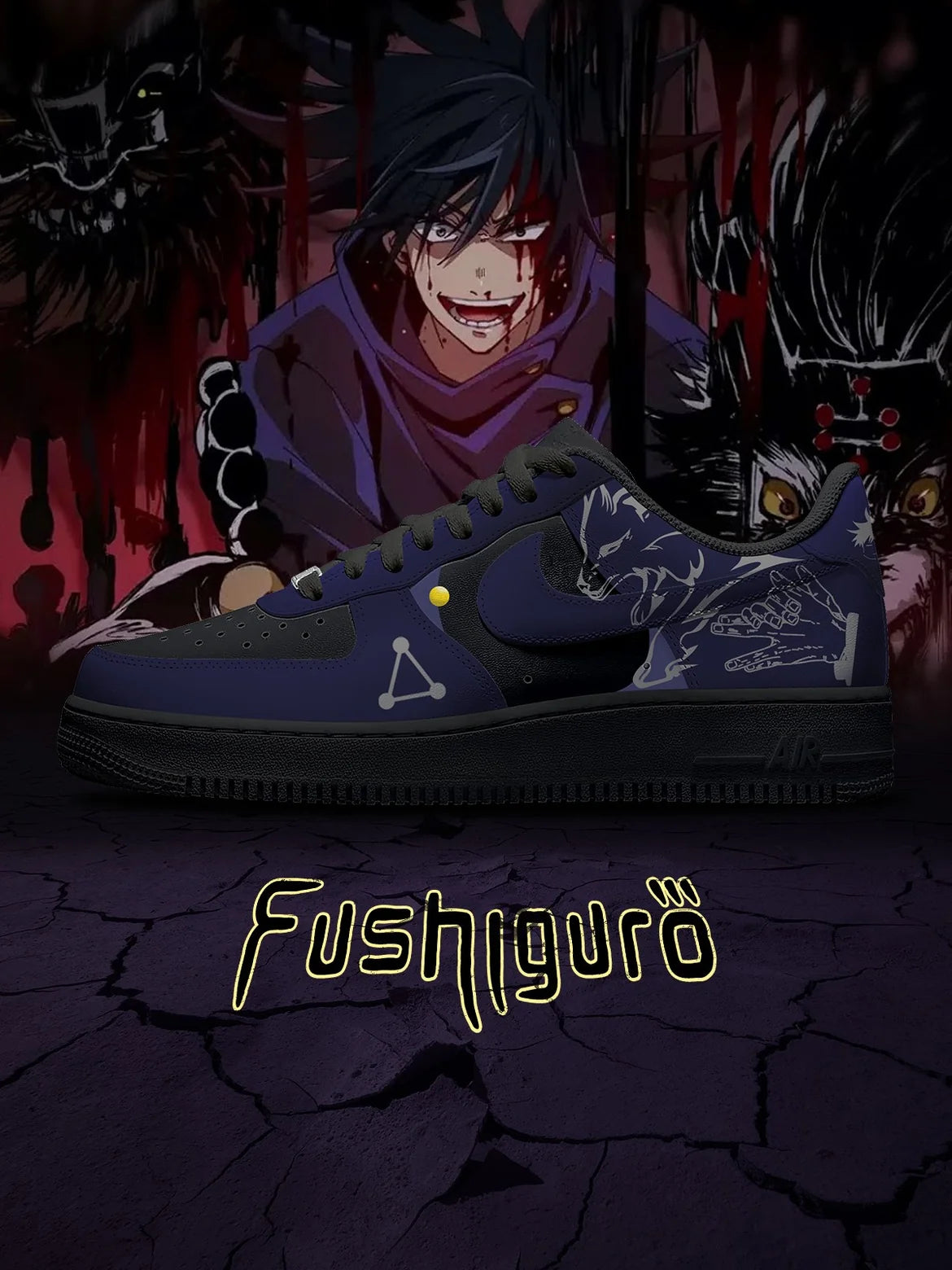 AF1 咒術迴戰-伏黑惠 V1 客製化運動鞋 Imagem principal do produto