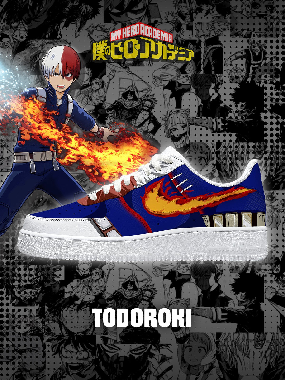 Shoto Todoroki V.2 Custom Sneakers