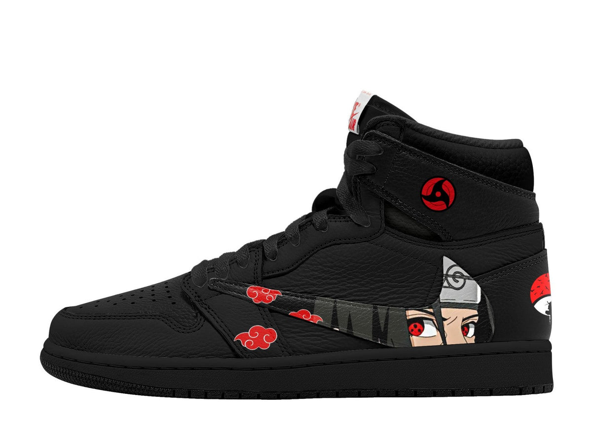 Akatsuki Itachi Uchiha V.2 Custom TS High Sneakers - 13custom