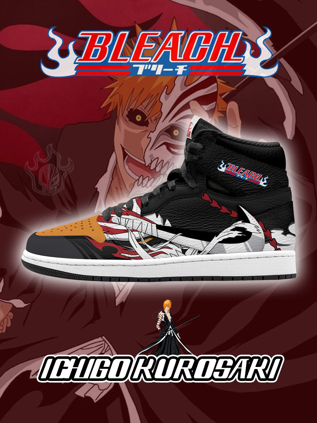 Ichigo Kurosaki V.2 Custom TS High Sneakers