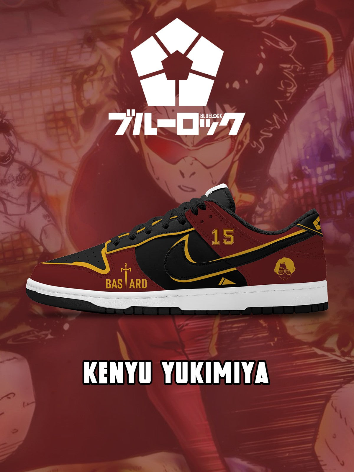 Kenyu Yukimiya V.2 Custom Court-Low Sneakers