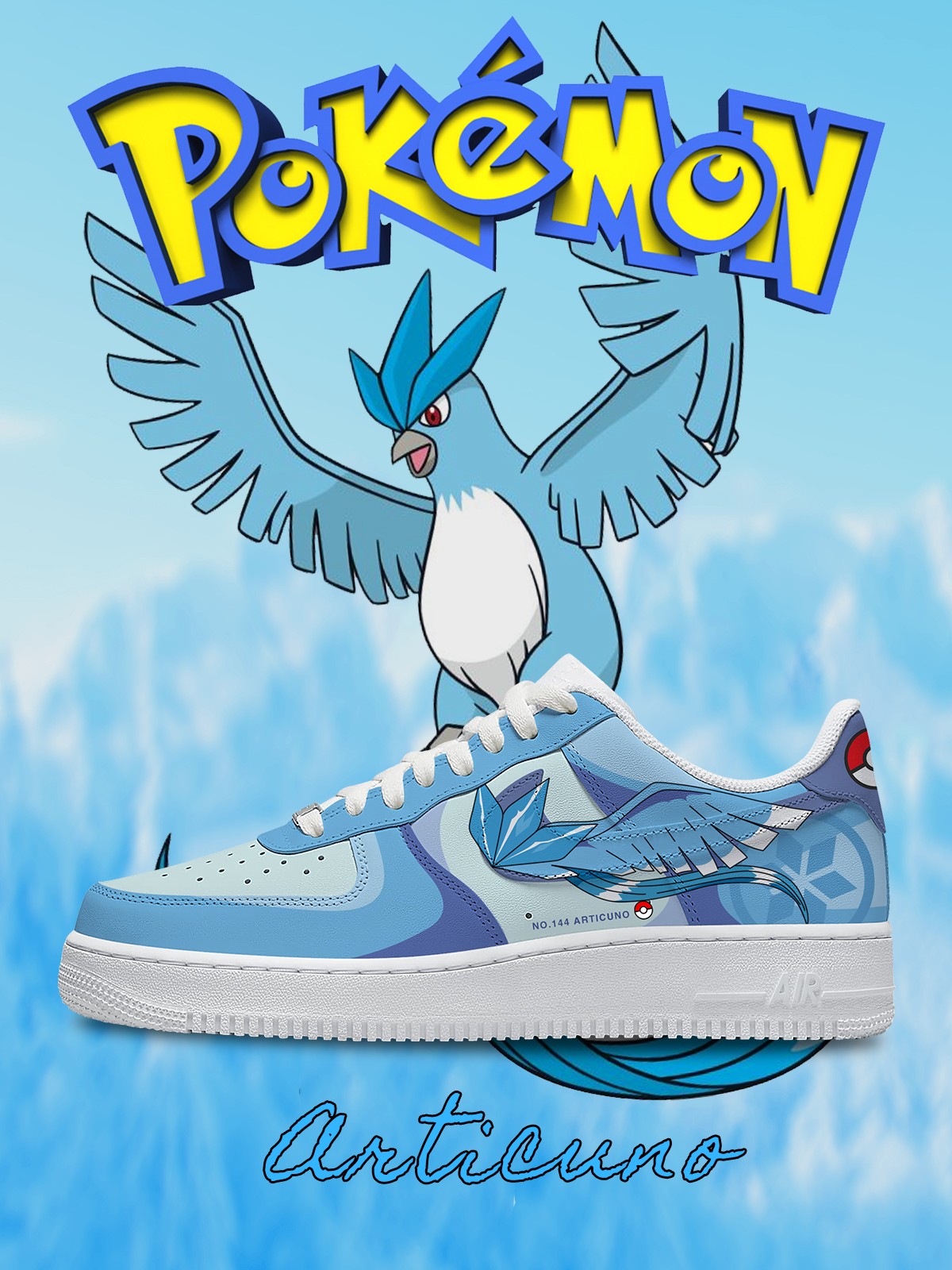 Articuno V.2 Custom Air-Style Sneakers