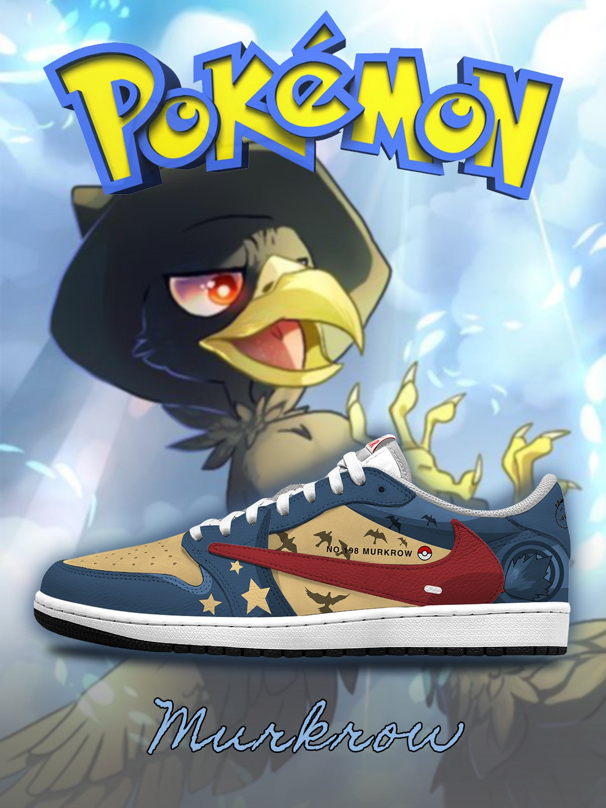 Murkrow V.1 Custom TS Low Sneakers