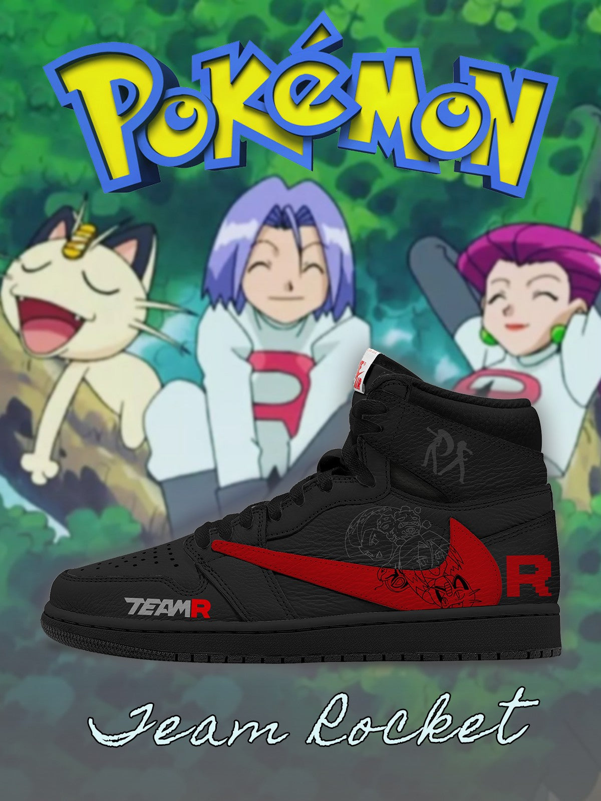 Team Rocket V.1 Custom TS High Sneakers