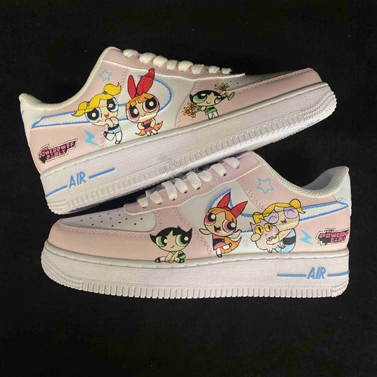 0574- Powerpuff Girls Pink and Blue Full Print