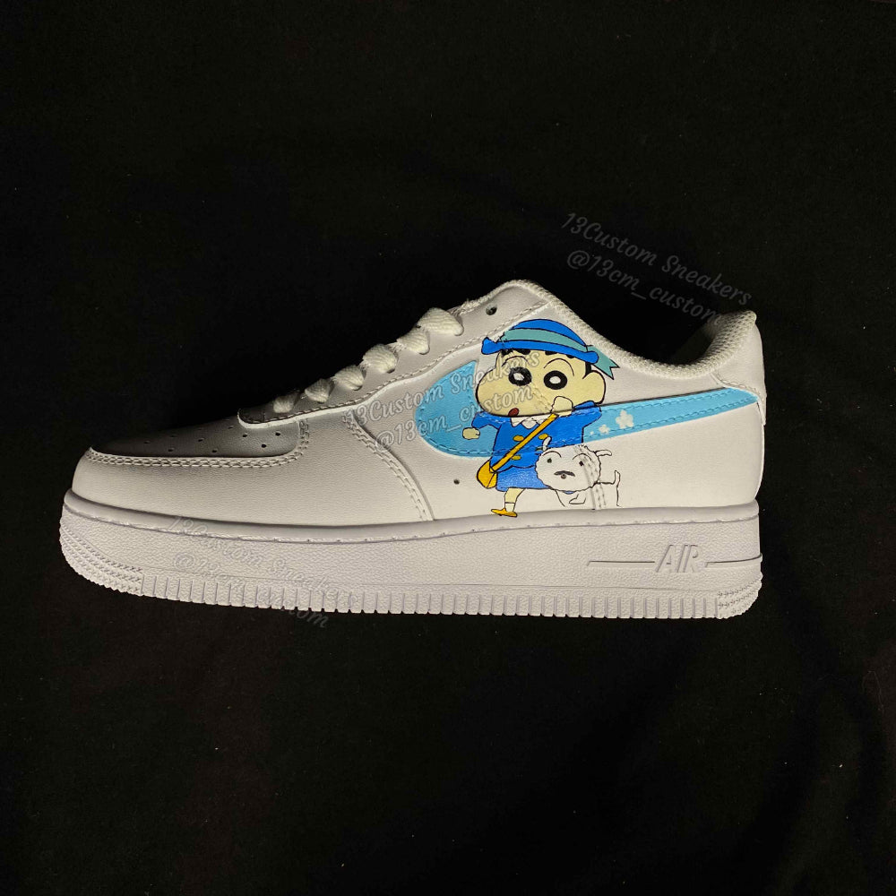 0535-Azul Pequeño Shin Pequeño Blanco